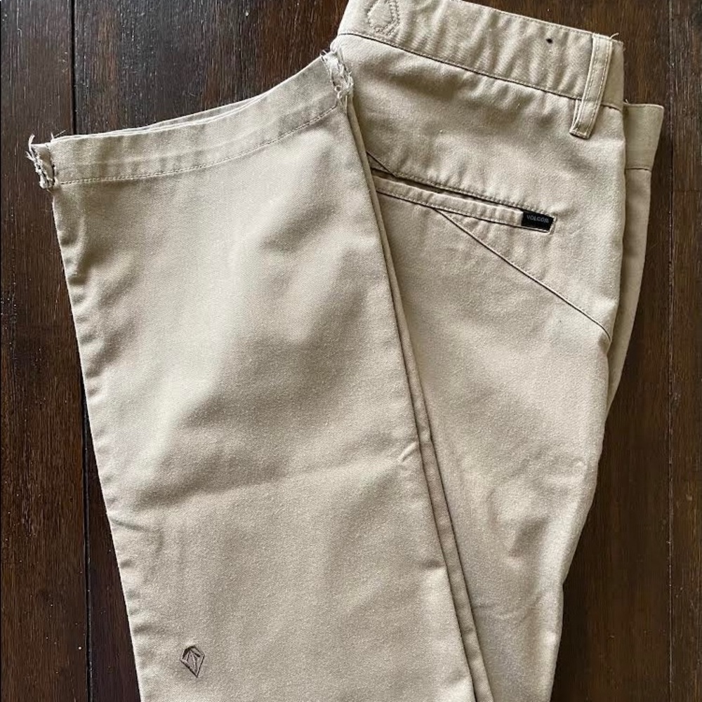 Mens Khaki Sz 32 Volcom Pants